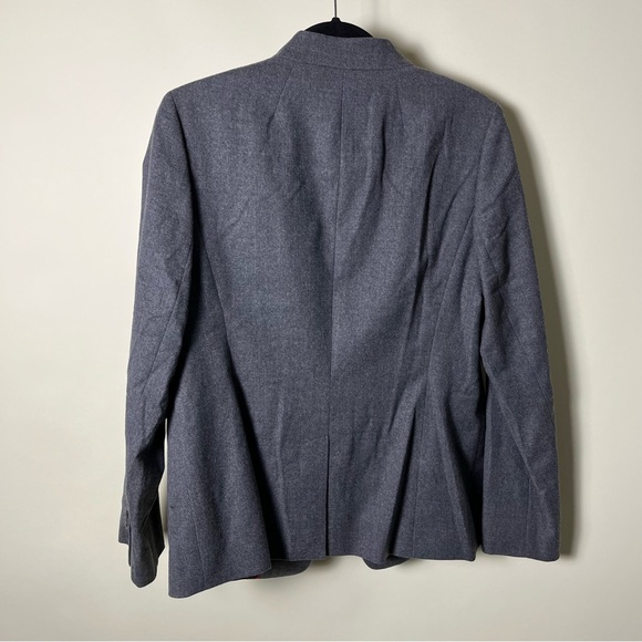 Talbots Wool Blend Jacket Blazer Sz 10 Women’s Gray Grey Suit Sport Coat EUC - Picture 4 of 4